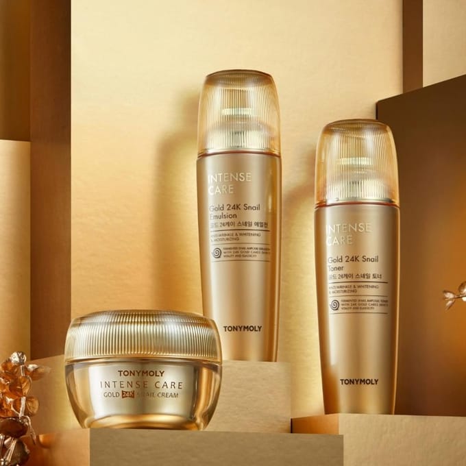 [TONYMOLY] Intense Care Gold 24K Snail 3-delige set beige