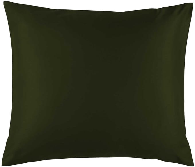 De Witte Lietaer Kussensloop Olivia Khaki - 60 x 70 cm - Groen - Katoen Satijn