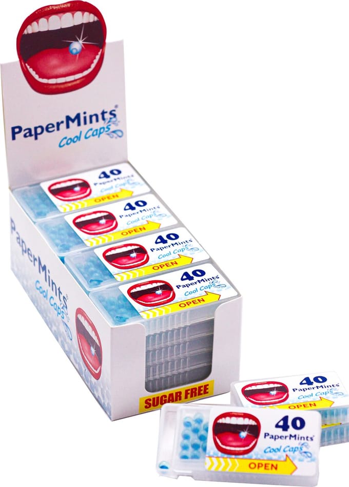 Papermints Cool Caps One By One  - 24 x 40 Stuks