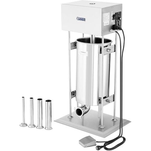 Worstenvuller - 15 Liter - elektrisch - incl. 4 vulbuizen - Royal Catering RCWF-15LE-H