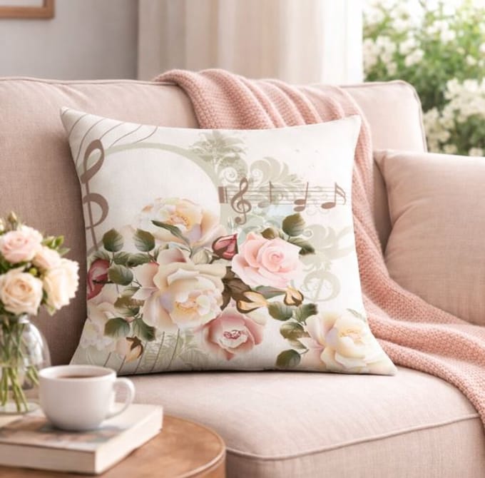 Melody Rose Collection kussenhoes - 45x45 cm
