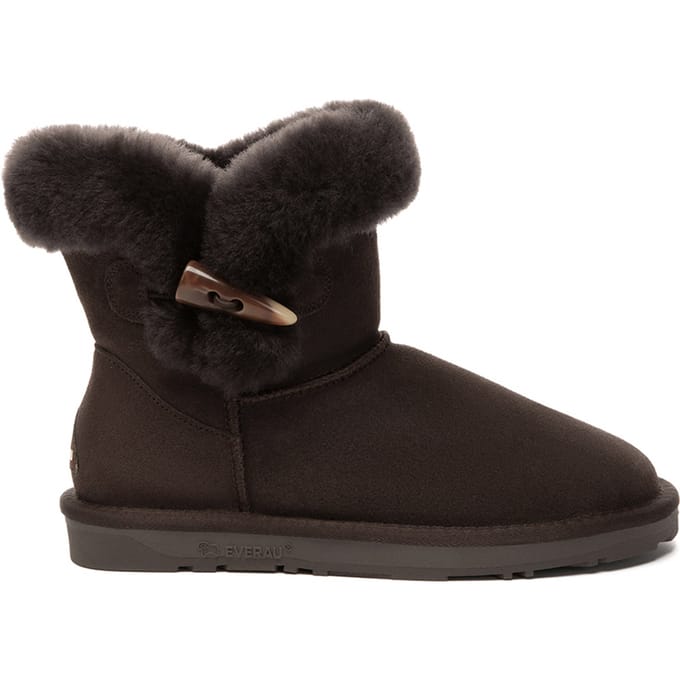 EVER AU Dames Robin Hoorn Toggle Knop Mini Laarsjes