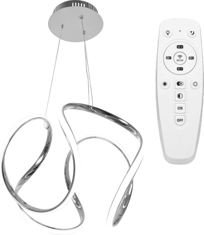 Toolight App385-Cp Hanglamp Chroom 33,5X44,5X123,5Cm