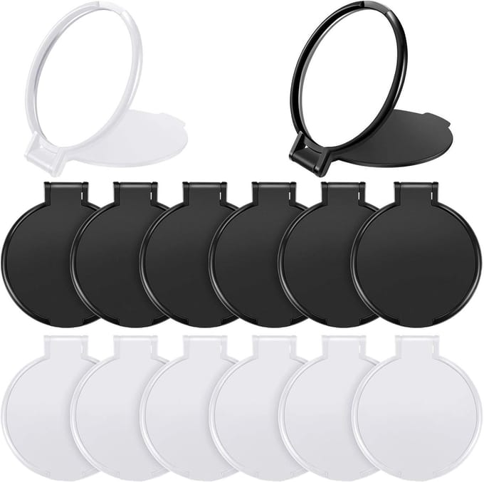24 stuks inklapbare minispiegels, compact en draagbaar, ronde vorm, voor make-up en dagelijks gebruik