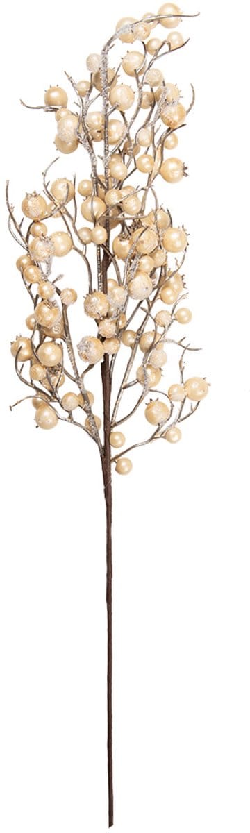 Clayre & Eef Decoratie Tak 10x9x75 cm Geel Kunststof
