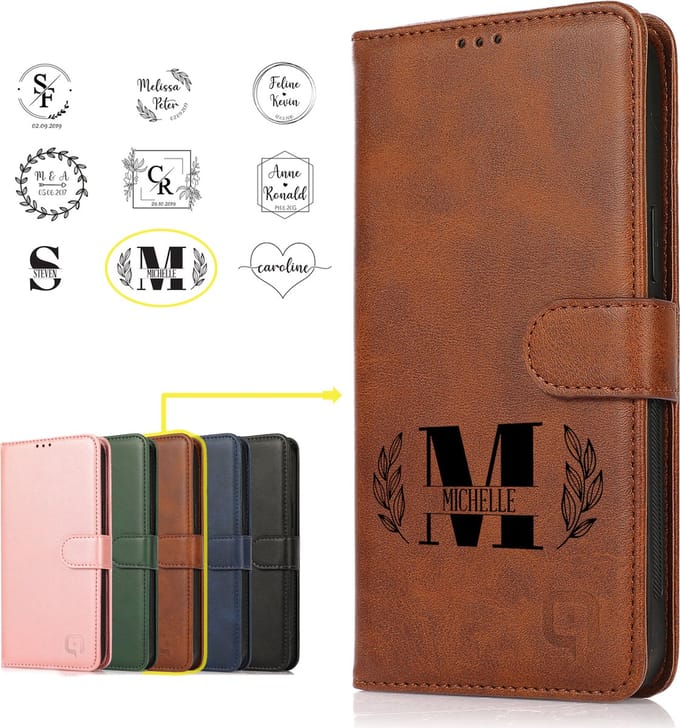 Perfeqt geschikt voor iPhone 14 Plus Uitneembare BookCase Hoesje - Tekst