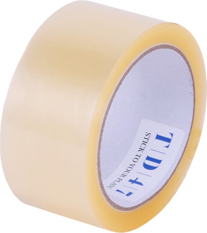 TD47 Verpakkingstape PP low noise 48mm x 66m Transparant