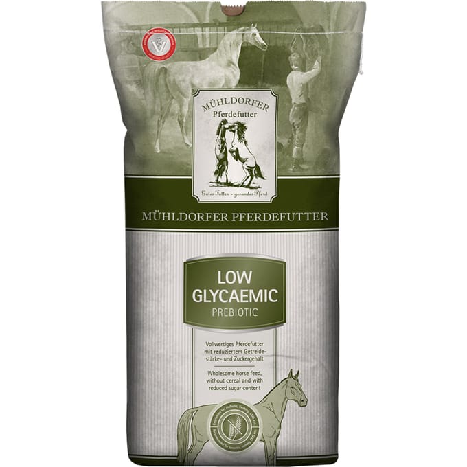 15kg Low Glycaemic prebiotic Mühldorfer Paardenvoer