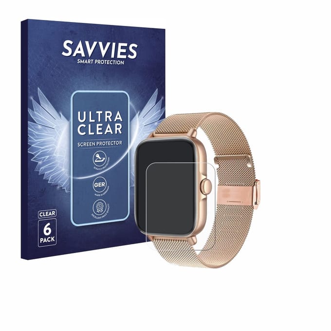 Savvies - Screenprotector voor Pireware Elegance 4 - Folie Beschermfolie transparant 6 Stuks