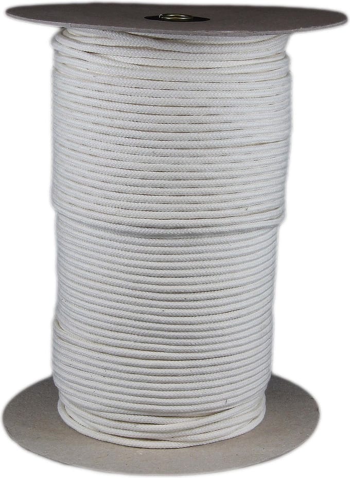Katoenkoord - Wit - Touw - 4mm x 200mtr - haspel