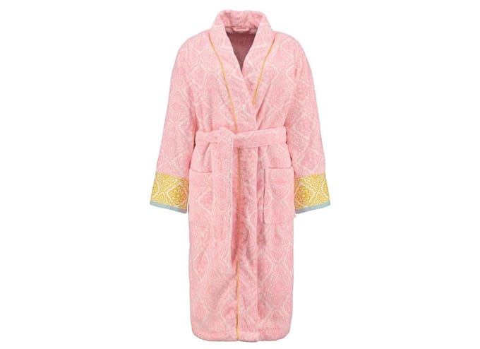 Pip Studio Jacquard Check - Badjas - S - Roze