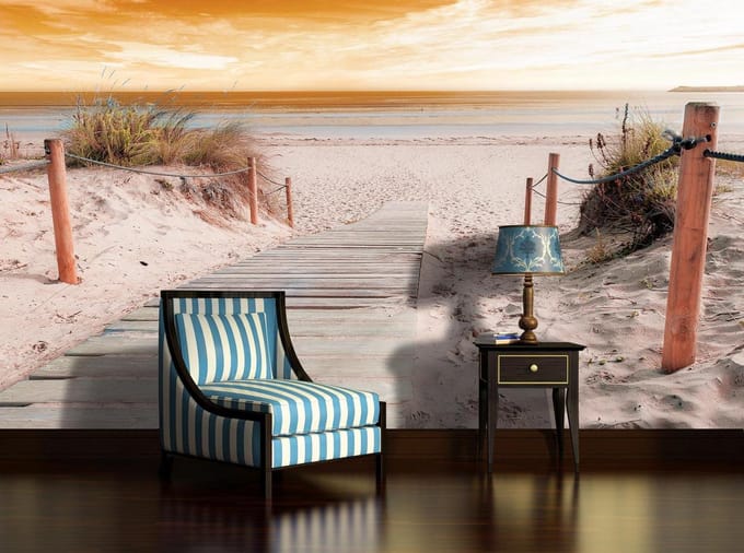 Beach scene Photo Wallcovering