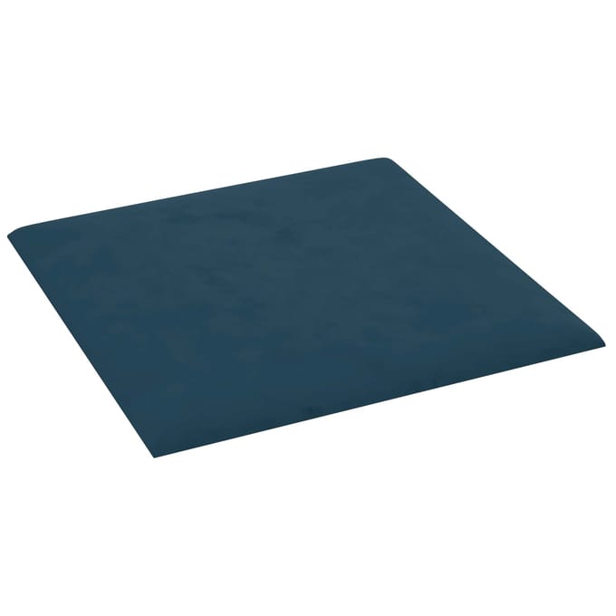 vidaXL - Wand - Hoofdbord - 12 - st - Blauw - Fluweel