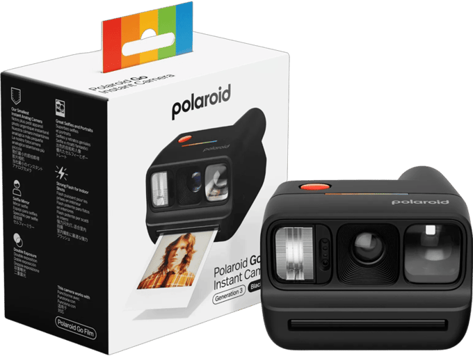 Go Camera Gen3 Black Polaroidcamera Zwart
