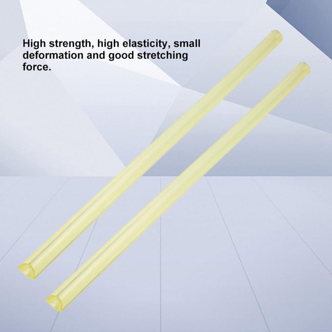 Hoge Kwaliteit Polyurethaan Ronde Holle PU Staaf Geel 20mm Buitendiameter 8mm Boring 500mm Lang