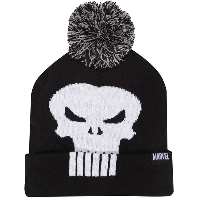 The Punisher Skull Unisex Beanie - zwart/wit - Standard