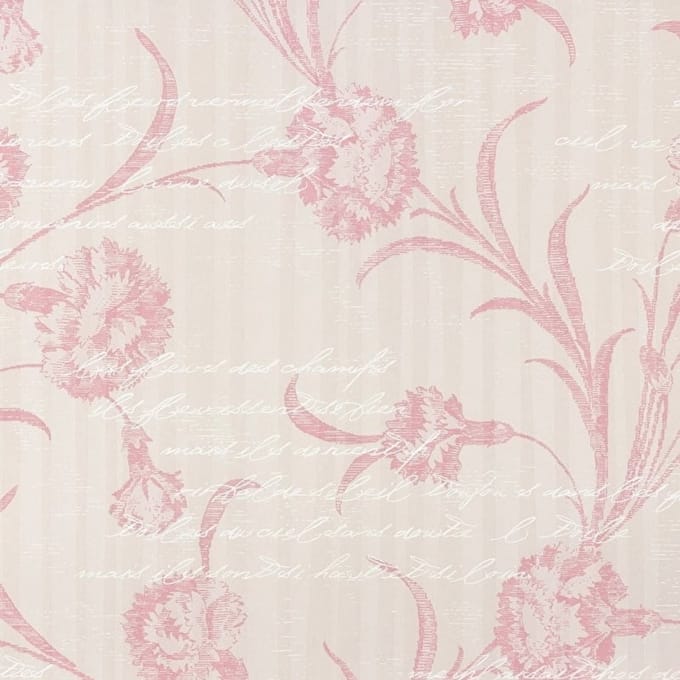 Roze bloemen behang dubbelbreed 54370