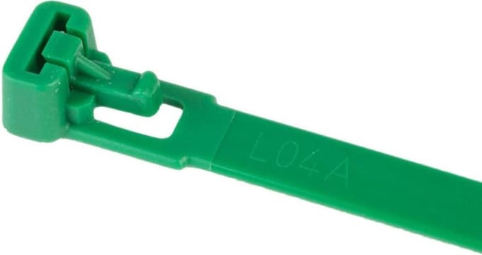 TD47 Hersluitbare Kabelbinders 7.6 x 370 mm Groen - Tie wraps - Tyraps