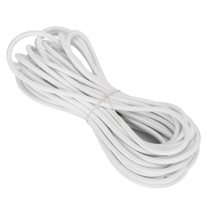 6mm 10m / 32.8ft Polypropyleen Vezel Ronde Elastische Koord Naaiaccessoires voor Kleding white