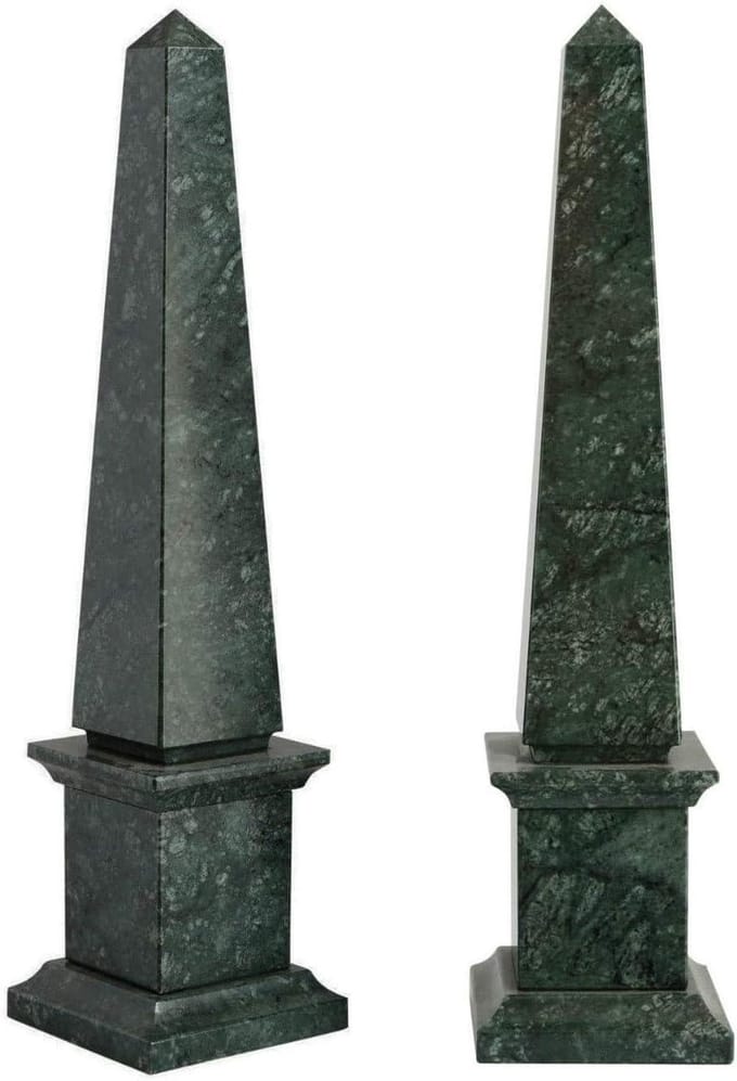 OBELISCO klassiek marmo groen Alpi groen Marble Classic Obelisk Home Design H.30cm
