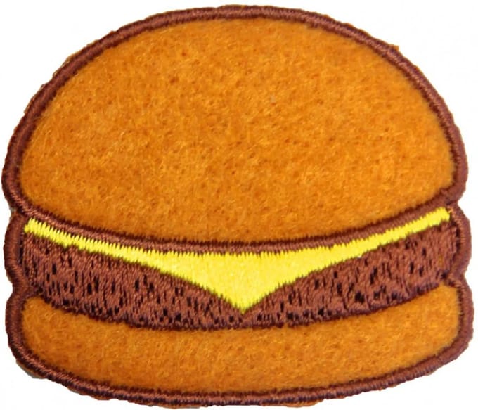 Fjesta© Emoji Embleem - Cheeseburger - Carnaval Den Bosch