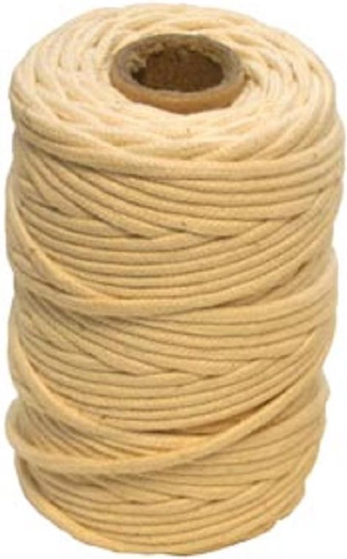Toolland Katoenen koord, gevlochten, diameter 2 mm, lengte 100 m, wit
