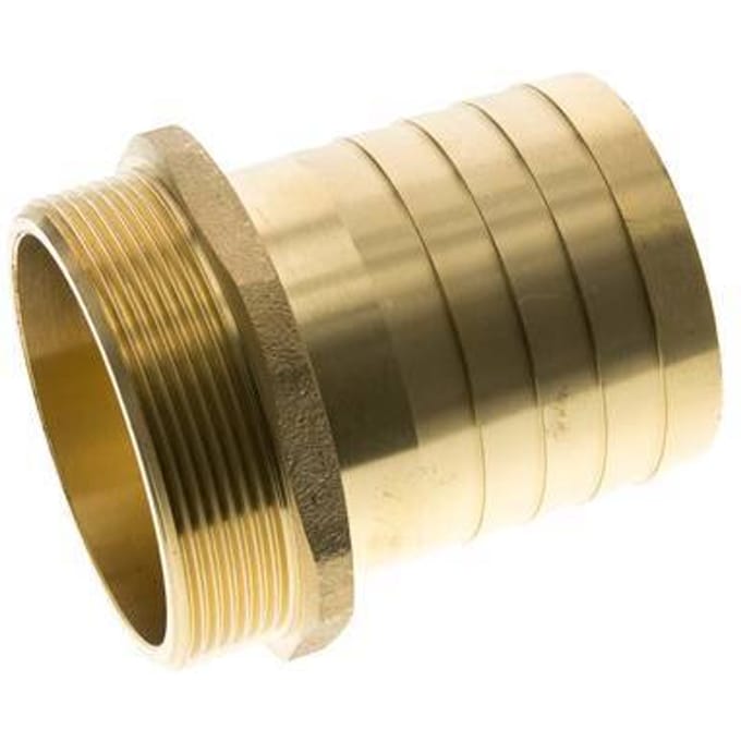 G 2 1/2'' Buitendraad x 63mm Messing Slangpilaar 16 Bar