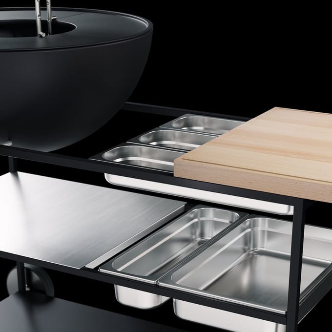 Höfats - Fire Kitchen Schalenset 5-Delig - Roestvast Staal - Zilver