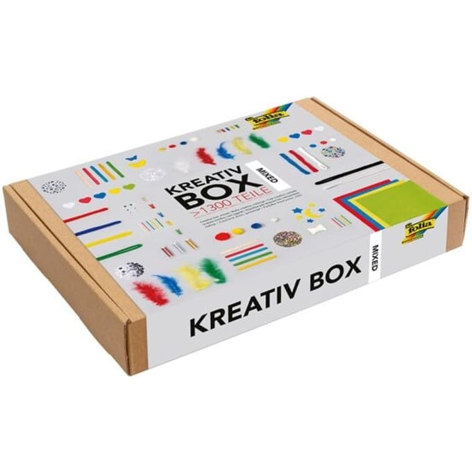 Folia - Kreativebox voor kinderen - knutselpakket - 1300 items