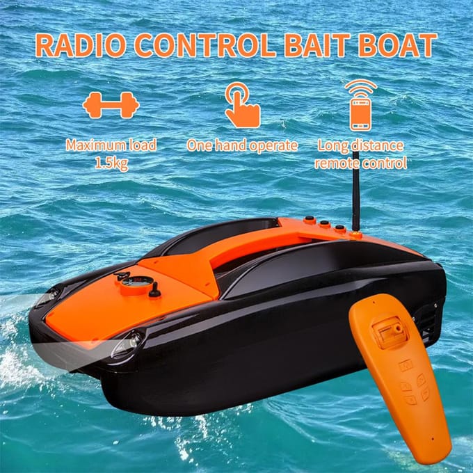1,5 kg Laadvermogen Visvoerboot 300 m Afstandsbediening Vislokboot met Dubbele Motor US Plug black