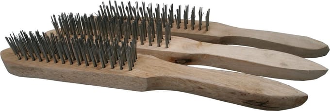 Set van 3 stalen borstels