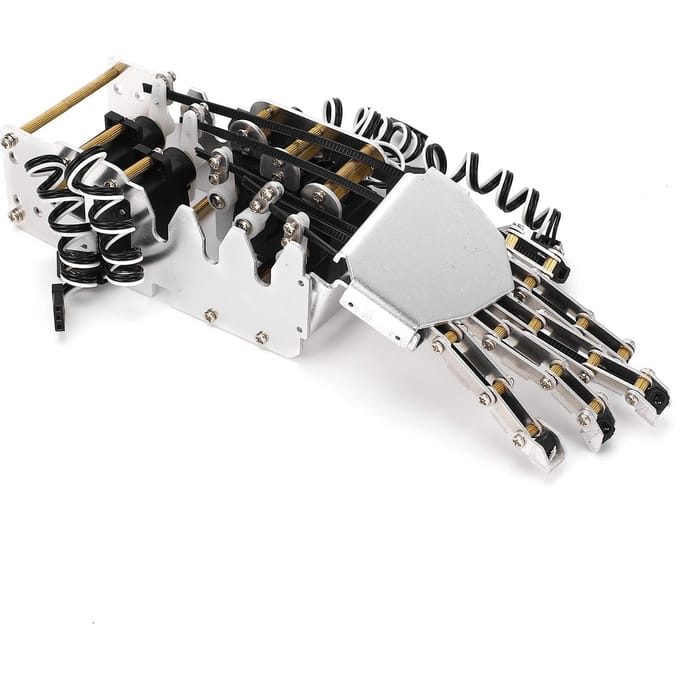 Robot Hand Kit 11 Schaal Analoge Servo 5 Vinger Manipulator Rechter Mechanische Hand voor Ontwikkeling white