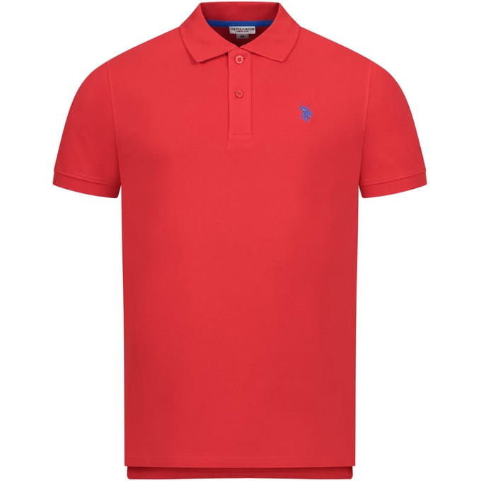 U.S. Polo Assn. heren basic poloshirt met korte mouwen en stretch