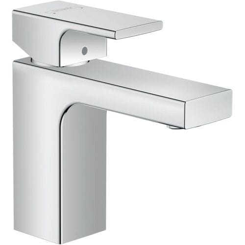 Hansgrohe Vernis Shape 1 greeps wastafelkraan - 100 met trekwaste - hoogglans chroom