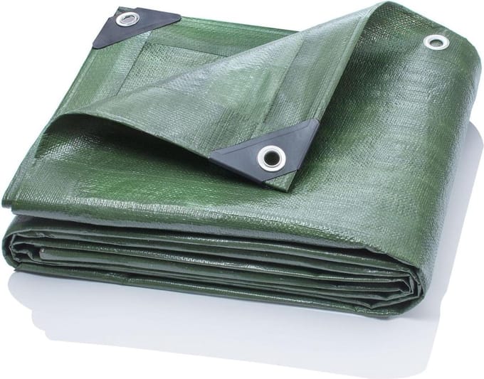 3mx3m Afdekzeil Groen HEAVY DUTY 260g/m2 - dekzeil - afdekhoes