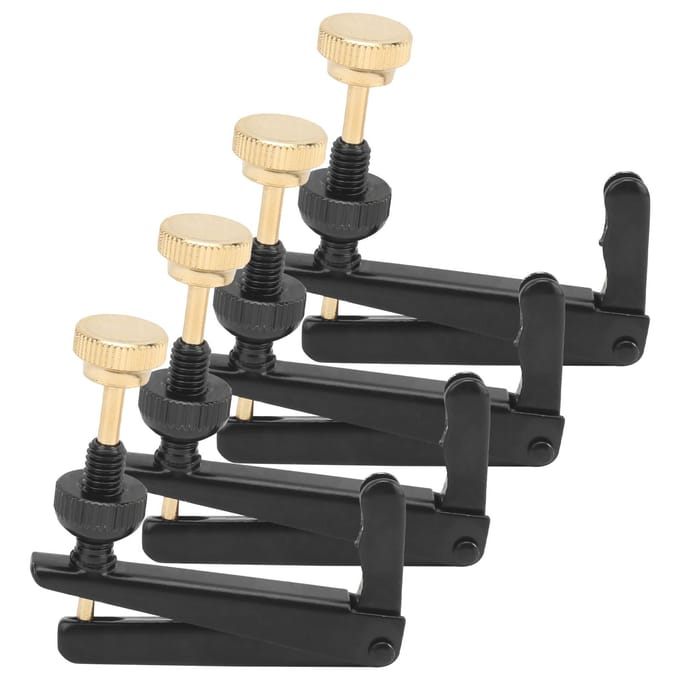 4 Pièces Chevalets Fins de Violon 34?44 Pièces de Violoncelle Outil de Cordes de Rechange Accessoires d'InstrumentNoir noir