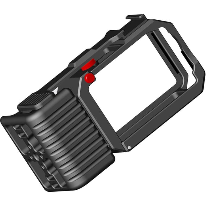 Camera Grip Handvat Kooi Aluminiumlegering Straat Grip Kit voor Action 6 Beschermend Frame met Snelontspanner Knop