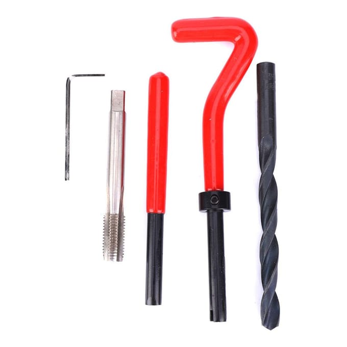 20 Stuks Draadreparatieset M8x1.25 RVS Draadsnijset voor Binnendraad red
