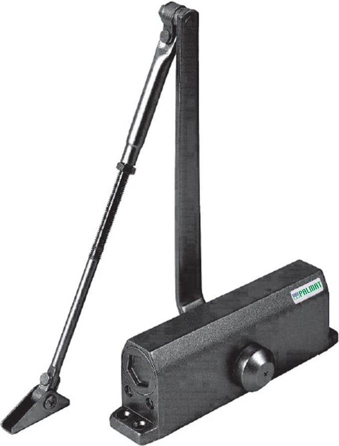PALMAT Hydraulische deurdranger - Deursluiter voor binnen - 60 t/m 85 kg - Zwart