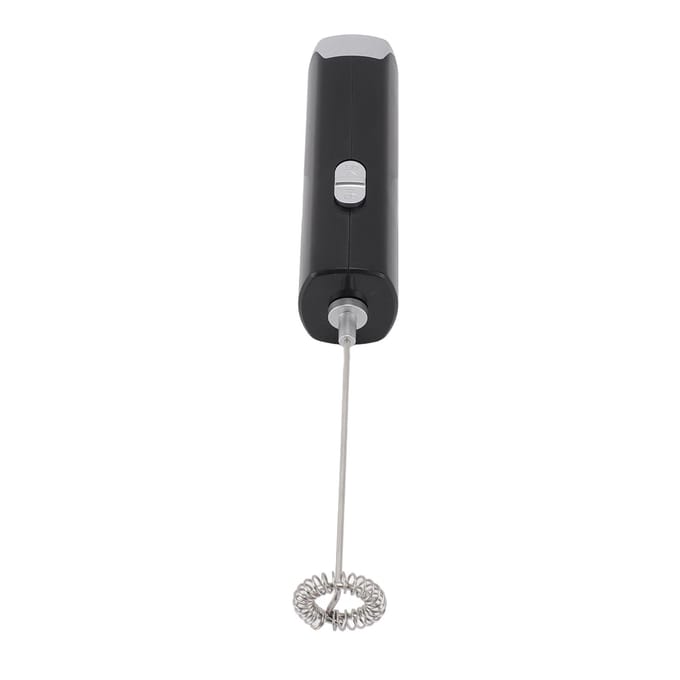 Mousseur à Lait Électrique Multifonctionnel Efficace à Faible Bruit Mini Mousseur à Main Baguette pour Café Lattes L blanc