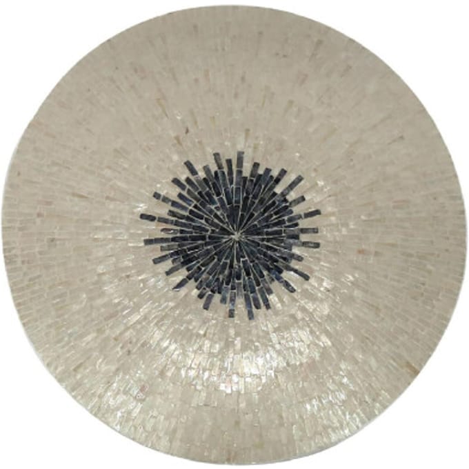 PTMD Wandpaneel Vojtech - 60x8x60 cm - Polyester - Wit