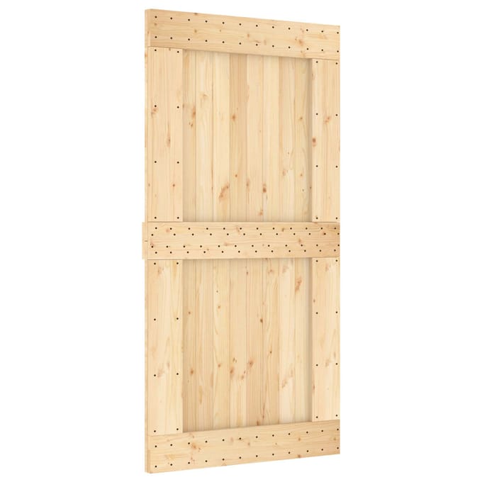 vidaXL - Deur - NARVIK - 100 - x - 210 - cm - Massief - Pine - Hout - (Onbehandeld)