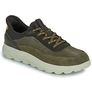 GEOX SPHERICA PLUS HEREN Sneakers - MILITAIR GROEN/DONKERBRUIN
