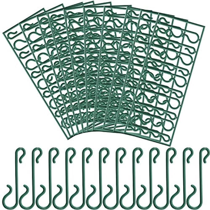 Solidchoice - Kerstboom Haken Set van 100 Groene Ornament Haken