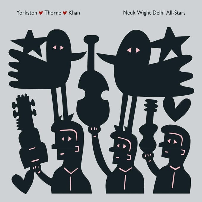 LP Plaat YORKSTON / THORNE / KHAN - Neuk Wight Delhi All-Stars WIGLP391 Domino 2017 VK Dans & Electronica gray