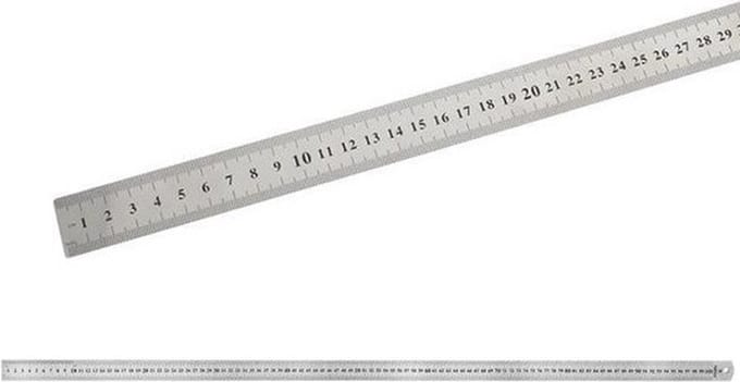 RVS liniaal - 100cm - topex