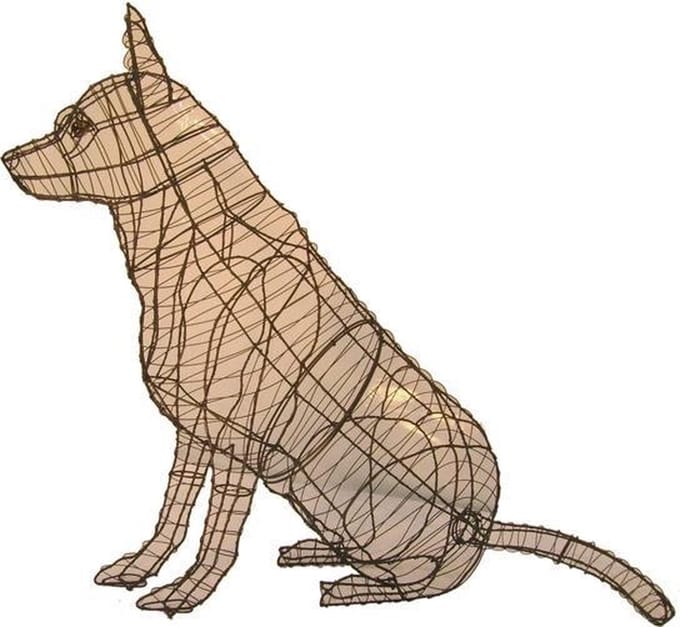 Hond Duitse Herder Zittend - Frame