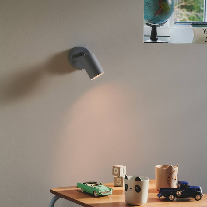 Nordlux Explore wandspot met kabel en stekker, GU10, blauw