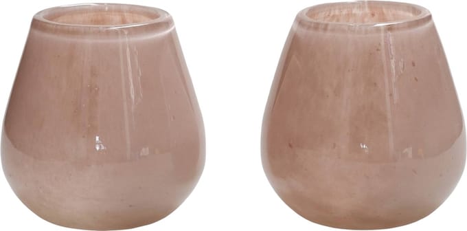 Waxinelichthouder Tasman Elite - XSmall - Ivory - Set van 2 - Ø12,5 x H11,5 cm