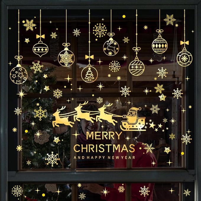 Raamstickers - Dailygoods- Raamafbeeldingen Kerstmis zelfklevend